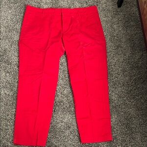 Kut from the Kloth Women's Vibrant Red Cropped Pants